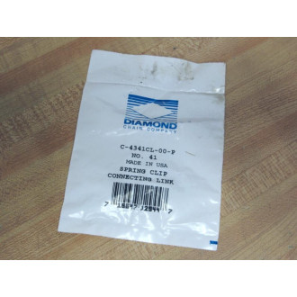 Diamond C-4341CL-00-P No.41 Spring Clip Connecting Link C4341CL00P (Pack of 2)