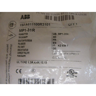 ABB MP1-31R Push Button Switch