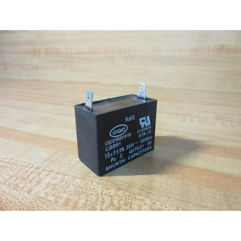 Shuntai CQC07002019195 Capacitor 15µF CBB61 - Used