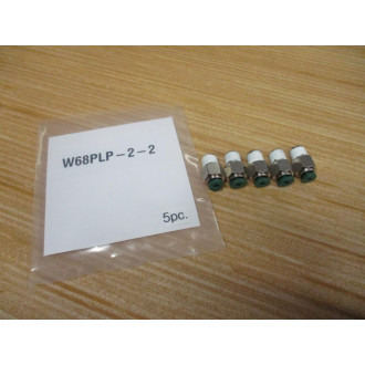 Parker W68PLP-2-2 Prestolok Tube Fitting W68PLP22 (Pack of 5)