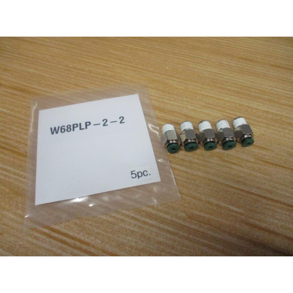 Parker W68PLP-2-2 Prestolok Tube Fitting W68PLP22 (Pack of 5)