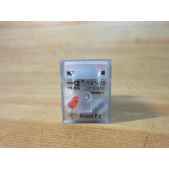Yijia YJ2N-GS-110V AC Relay YJ2N-GS - New No Box