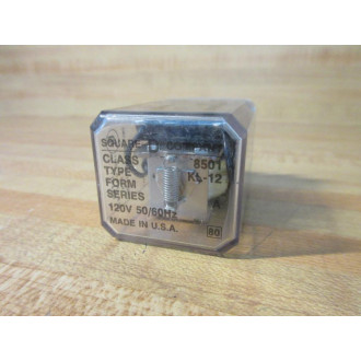 Square D 8501-KL-12-120V AC Relay 8501-KL-12 - Used