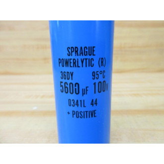 Sprague 36DY Capacitor 5600 µF, 100 V - Used