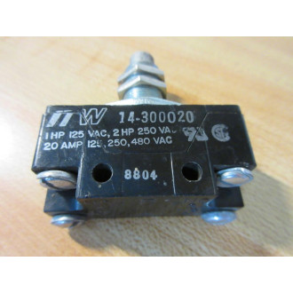 ITW 14-300020 Button Switch 14300020 - Used