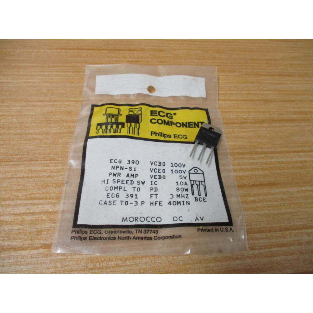ECG ECG390 NPN Silicon Power Transistor