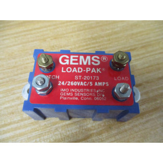GEMS ST-20173 Load-Pak Safety Relay 20173 24260VAC, WO Hardware