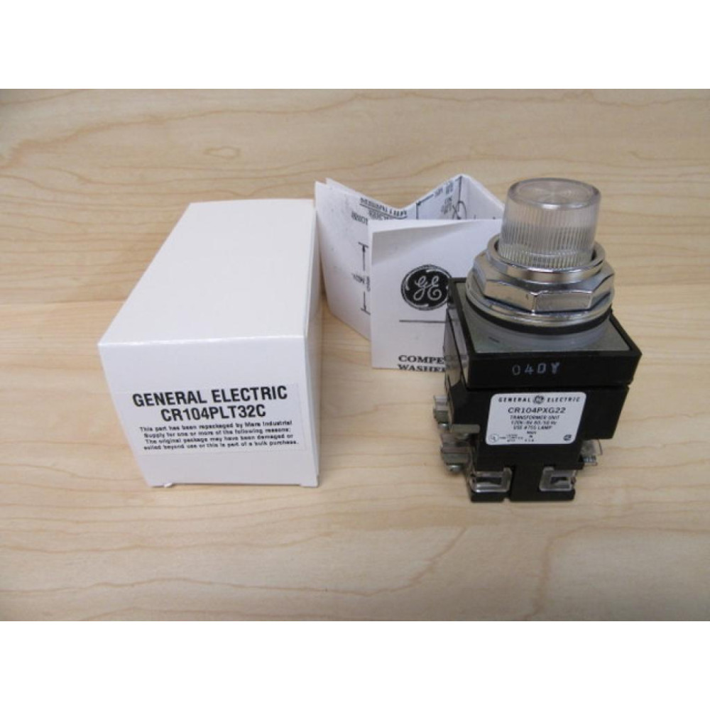 General Electric CR104PLT32C Push To Test Switch GE