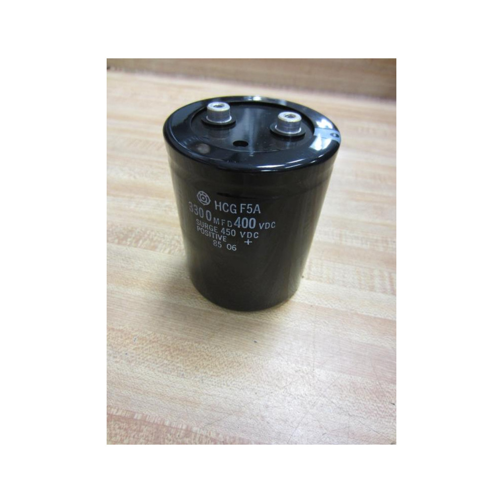 Hitachi HCG F5A Capacitor HCGF5A 3300MFD 400VDC - Used