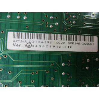 Kuka 00-104-196 LPN Scanner Card Ver 5 Ver.2 - Used