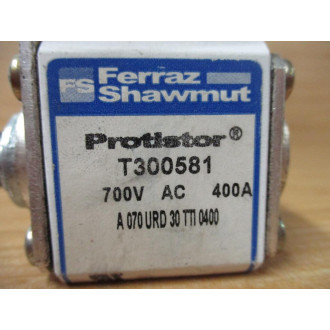 Ferraz Shawmut A070UD30TTI400 Protistor Fuse T300581 - Used