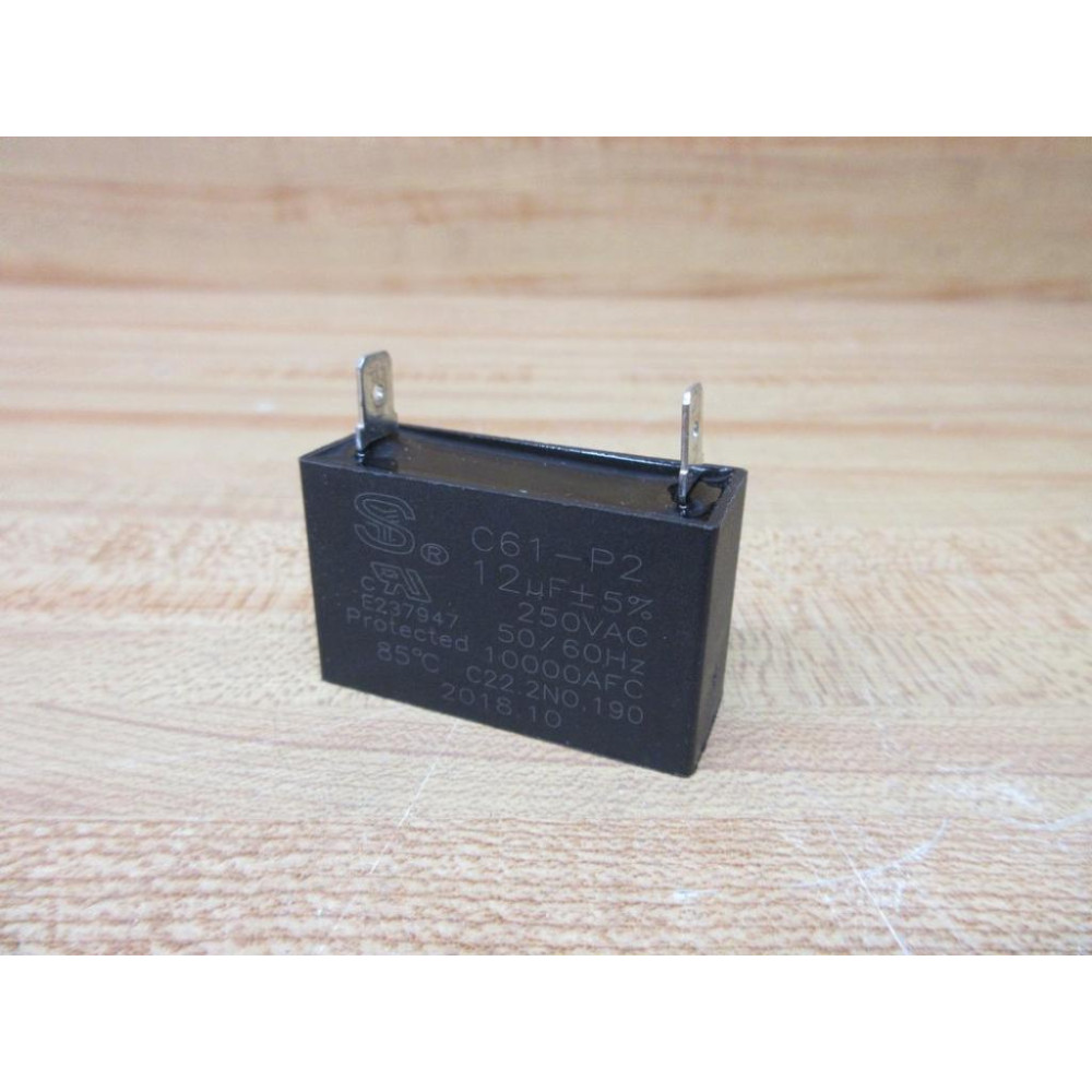 Sheng Ye C61-P2 Capacitor 16µF 250VAC C61P2 Rectangle-12µF ±5% - Used