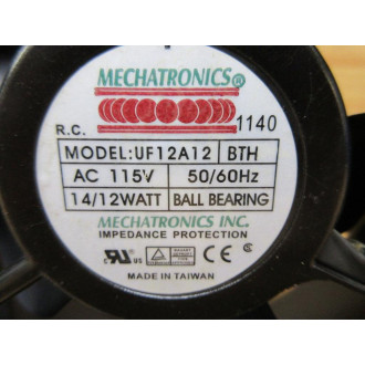 Mechatronics UF12A12 Metal AC Axial Fan UF12A12-BWM - Used