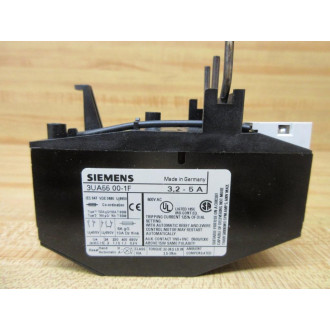 Siemens 3UA55 00-1F Overload Relay 3UA55001F