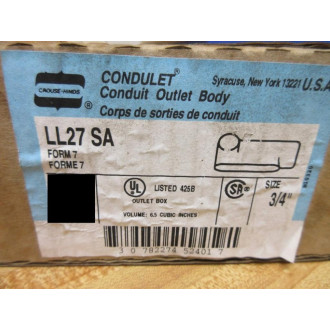 Crouse - Hinds LL27 SA Conduit Outlet Body LL27SA (Pack of 5)