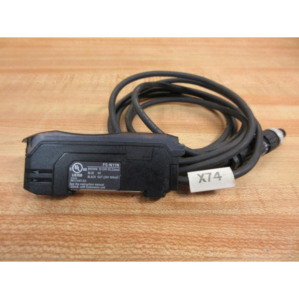 Keyence FS-N11N Fiber Optic Sensor FSN11N - Used