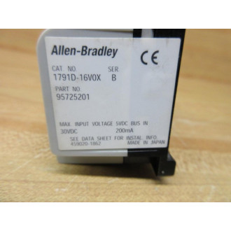 Allen Bradley 1791D-16V0X Compact IO Block 95725201 - New No Box