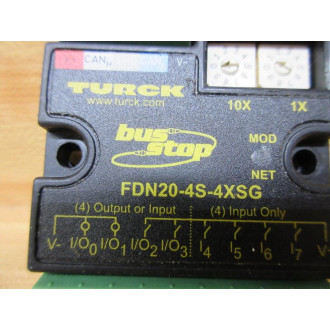Turck FDN20-4S-4XSG Bus Stop IO Module - Used