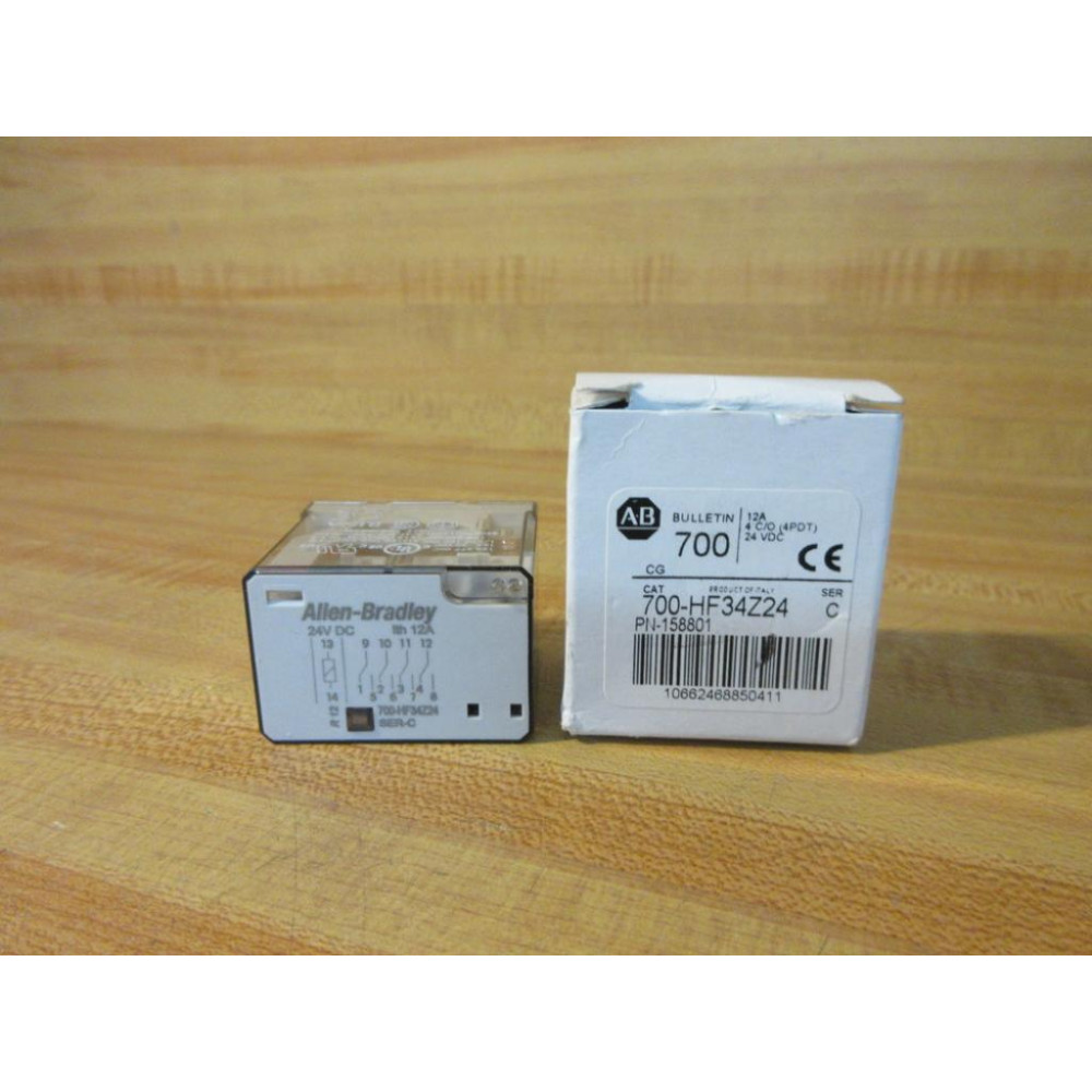 Allen Bradley 700-HF34Z24-24V DC Relay 700-HF34Z24-24VDC Series C