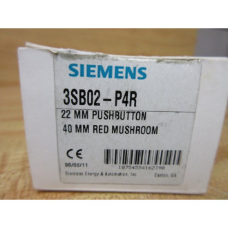 Siemens 3SB02-P4R Push Button 3SB02P4R