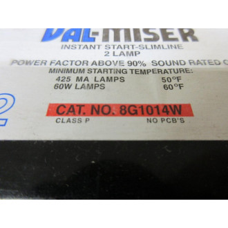 Power Lighting 8G1014W Val-Miser Instant Start Slim-Line Ballast - New No Box