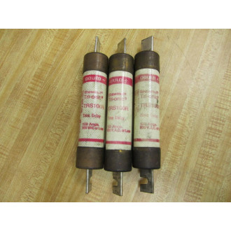 Gould Shawmut Ferraz TRS100R Mersen Fuse Cr. Ref 4YZN8 (Pack of 3) - Used