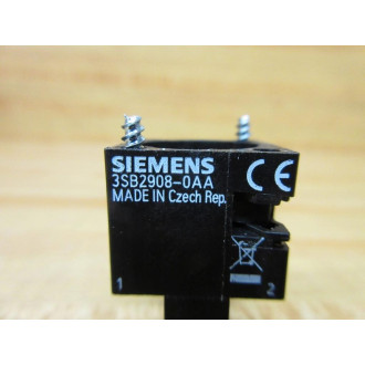 Siemens 3SB2908-0AA Contact Block Holder 3SB29080AA (Pack of 9)