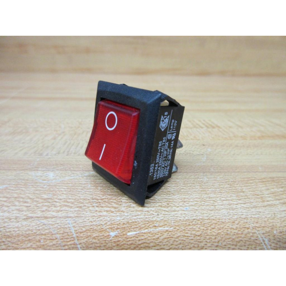 Arcolectric 1353 Illuminated Rocker Switch Red - New No Box