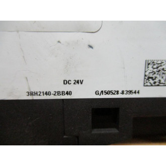 Siemens 3RH2140-2BB40 Contactor Relay 3RH21402BB40 - Used