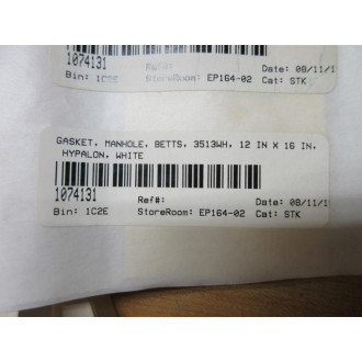 Betts 3513WH Hypalon Manhole Gasket 65-70 - New No Box