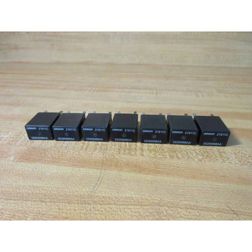 Omron 21911C Relay 05269988AA (Pack of 7) - Used