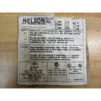 Nelson PLT-BS-U-3 Heat Tracing Kit PLTBSU3 - New No Box