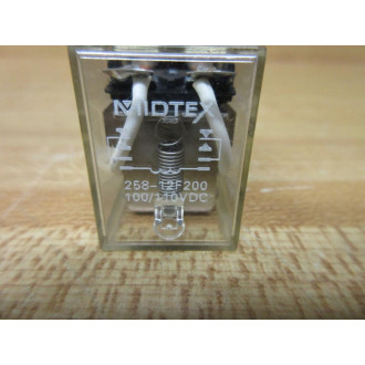 Midtex 25812F200-100110VDC Relay 100110VDC - New No Box