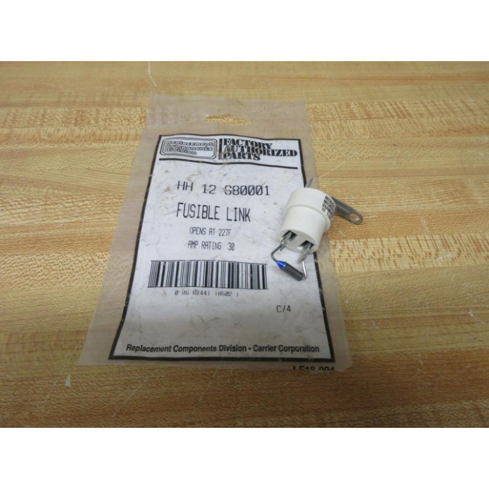 Carrier HH 12 680001 United Technologies Micro Temp Fusible Link HH12680001