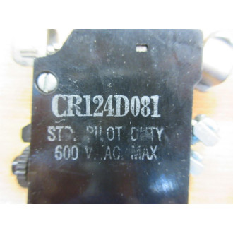 General Electric CR124D081-600VAC Overload Relay - Used