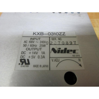 Nidec KXB-0310ZZ Power Supply KXB0310ZZ - Used