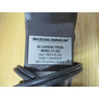 Beckman Industrial CT-232 AC Current Probe CT232 - Used