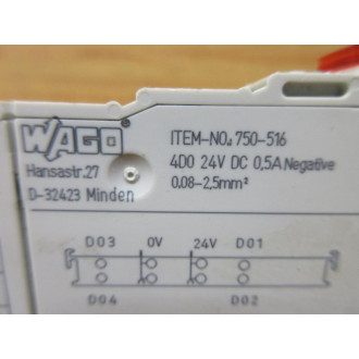 Wago 750-516 Digital Output Module 750516 - Used