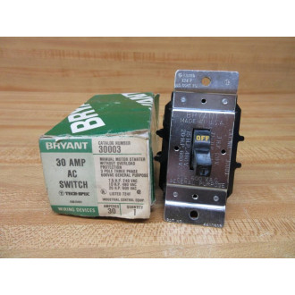 Bryant 30003 Hubbell Starter Switch Missing 1 Screw