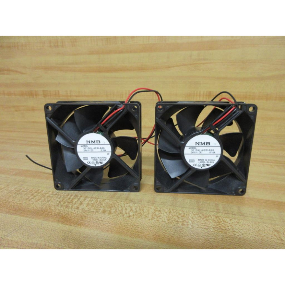 Minebea 3110KL-05W-B60 NMB Fan 3110KL05WB60 (Pack of 2) - Used