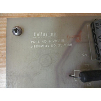 Unilux 05-1095 Circuit Board 051095 67-1061B - Used
