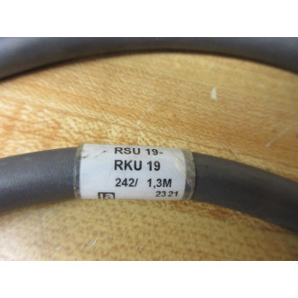 Lumberg Automation RSU 19-RKU 19-2421.3M Double Ended Cordset 19870 - New No Box