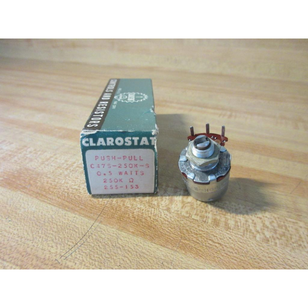 Clarostat C47S-250K-S Push Pull Potentiometer 250KΩ