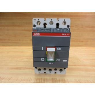 ABB SACE S3 S3N 80A 80A Circuit Breaker SACES3S3N80A No Wire Leads - Used