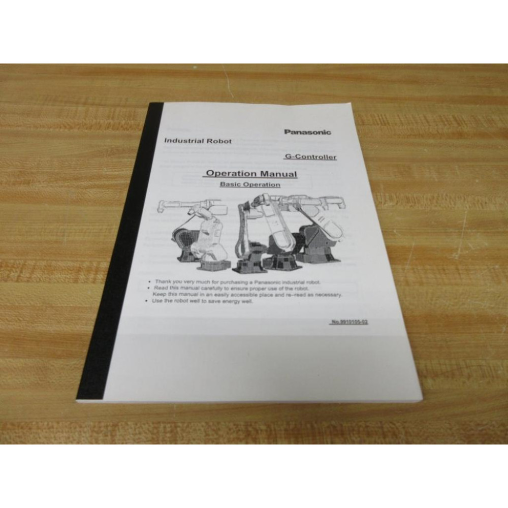 Panasonic 9910105-02 Operational Manual 991010502 - New No Box