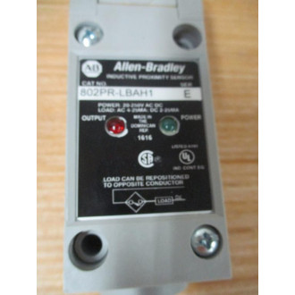 Allen Bradley 802PR-LBAH1 Inductive Proximity Sensor 802PRLBAH1 Ser. E - New No Box