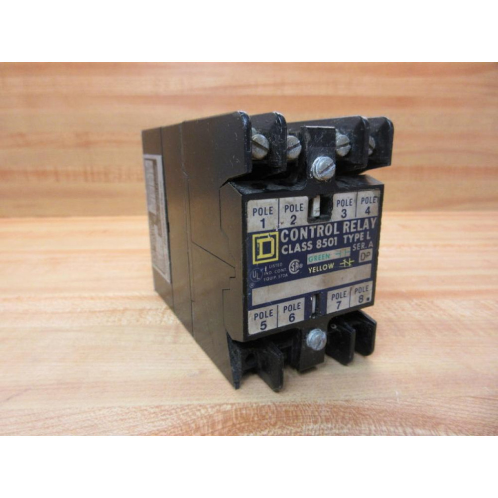 Square D 8501 L0-40 Control Relay 8501 LO-40 Series ADP, Chipped - Used