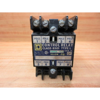 Square D 8501 L0-40 Control Relay 8501 LO-40 Series ADP, Chipped - Used