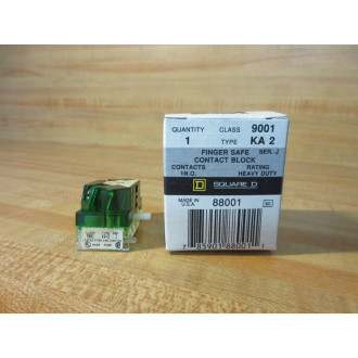 Square D 9001-KA2 Contact Block 9001KA2 88001 Series J