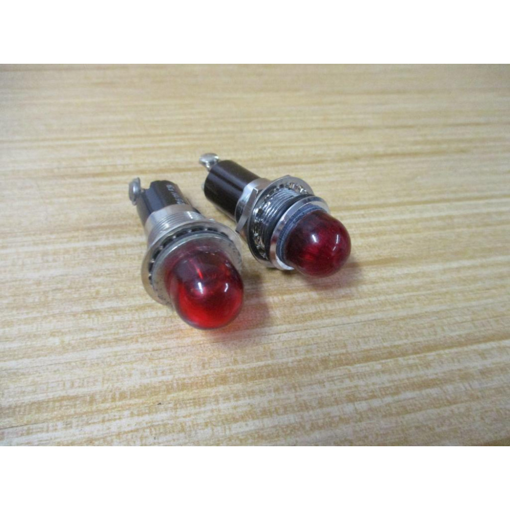 Dialco 555 Indicator Light Red (Pack of 2) - Used